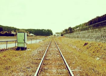駅,村,晴れ,屋外,夏,昭和レトロ