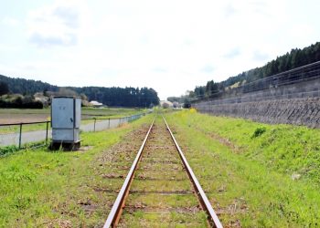 駅,村,晴れ,屋外,夏
