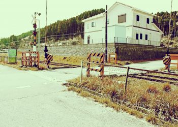 駅,村,晴れ,屋外,夏,昭和レトロ