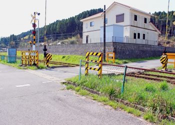 駅,村,晴れ,屋外,夏