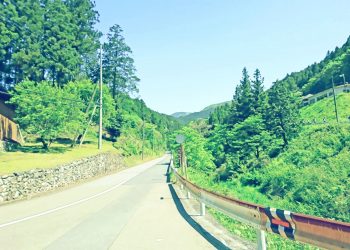 道路,村,屋外,夏,晴れ,昭和レトロ