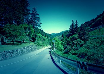 道路,村,屋外,夏,晴れ,ホラー