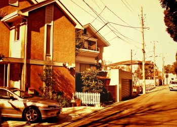 道路,町,屋外,冬,晴れ,ヴィンテージ