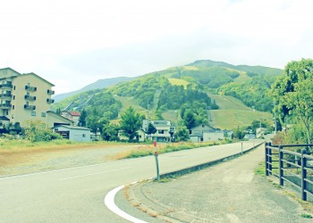 道路,村,秋,屋外,曇り,昭和レトロ