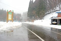道路,村,冬,屋外,雪