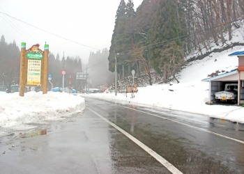 道路,村,冬,屋外,雪