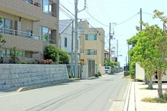 道路,町,屋外,夏,晴れ