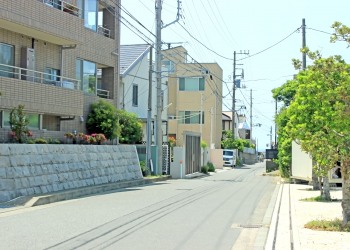 道路,町,屋外,夏,晴れ