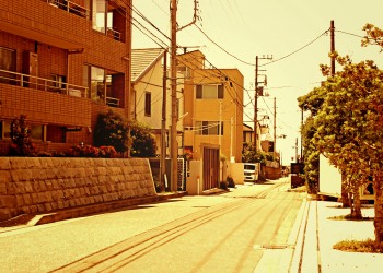 道路,町,屋外,夏,晴れ,ヴィンテージ