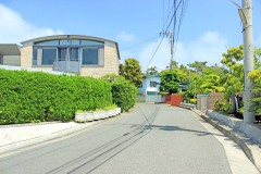 道路,町,屋外,夏,晴れ