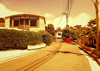 道路,町,屋外,夏,晴れ,ヴィンテージ