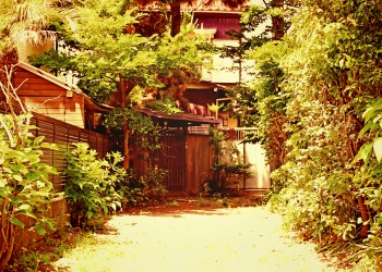 建物前,町,屋外,夏,晴れ,ヴィンテージ