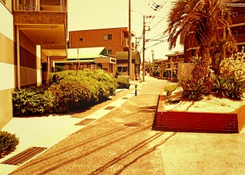 道路,町,屋外,夏,晴れ,ヴィンテージ