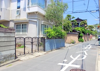 道路,町,屋外,夏,晴れ