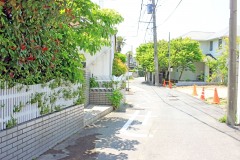 道路,町,屋外,夏,晴れ