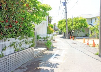 道路,町,屋外,夏,晴れ