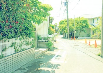 道路,町,屋外,夏,晴れ,昭和レトロ