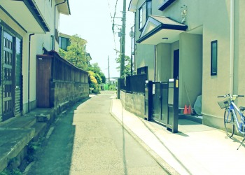 道路,町,屋外,夏,晴れ,昭和レトロ