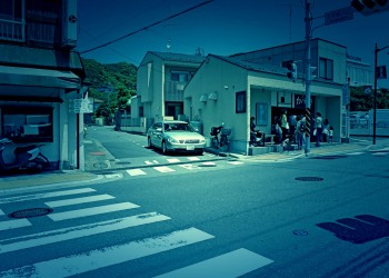 道路,町,屋外,夏,晴れ,ホラー