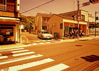 道路,町,屋外,夏,晴れ,ヴィンテージ