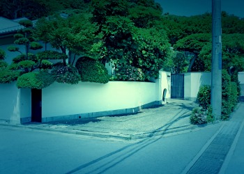 道路,町,晴れ,屋外,夏,ホラー