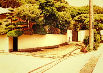 道路,町,晴れ,屋外,夏,ヴィンテージ