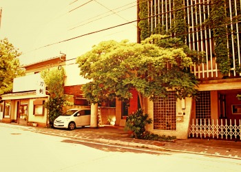 道路,町,晴れ,屋外,夏,ヴィンテージ