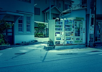 道路,町,晴れ,屋外,夏,ホラー