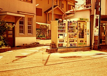 道路,町,晴れ,屋外,夏,ヴィンテージ