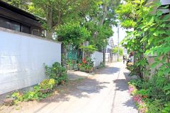 道路,町,屋外,夏,晴れ