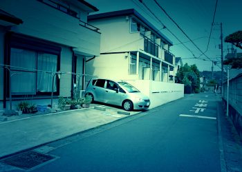 道路,町,屋外,夏,晴れ,ホラー