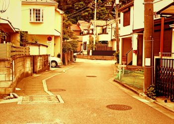 道路,町,屋外,夏,曇り,ヴィンテージ