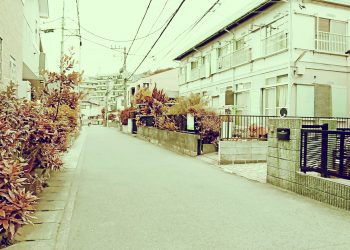 道路,町,屋外,春,曇り,昭和レトロ
