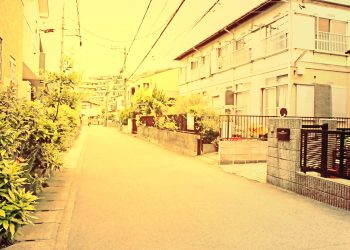 道路,町,屋外,春,曇り,ヴィンテージ