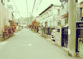 道路,町,屋外,春,曇り,昭和レトロ