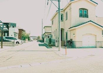 道路,町,屋外,春,晴れ,昭和レトロ