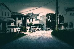 道路,町,屋外,春,晴れ