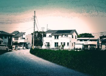 道路,町,屋外,春,晴れ,ホラー