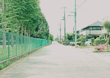 道路,町,屋外,春,晴れ,昭和レトロ