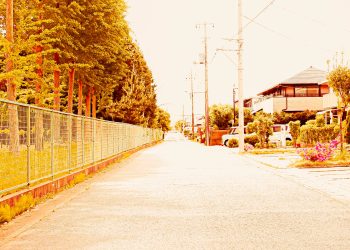 道路,町,屋外,春,晴れ,ヴィンテージ