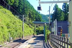 駅,村,屋外,晴れ,夏
