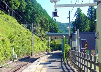駅,村,屋外,晴れ,夏