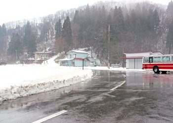 村,ロータリー,雪,曇り,屋外,冬