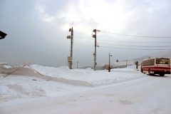 村,ロータリー,冬,屋外,雪