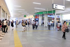 駅,都市,屋内,夏