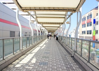 駅,町,屋外,夏,晴れ