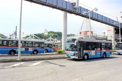 駅,ロータリー,屋外,夏,晴れ