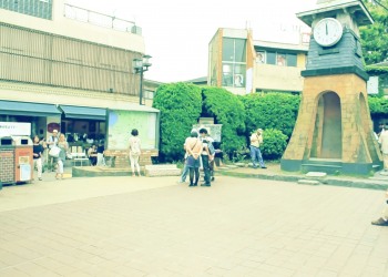 駅,町,夏,屋外,曇り,昭和レトロ