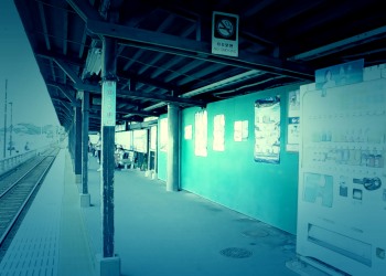 駅,町,夏,屋内,曇り,ホラー