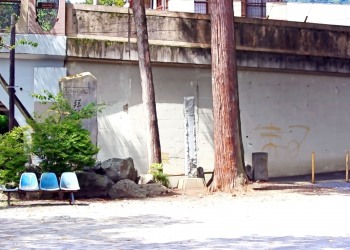 駅前,ロータリー,村,屋外,夏